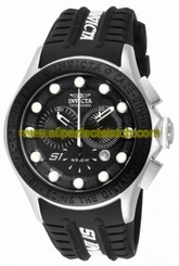 Invicta Watches : 10840 Black Dial Stainless Steel Band Men Watch