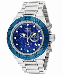 Invicta Watches : 10865 Blue Dial Stainless Steel Band Men Watch