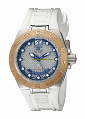 Invicta Watches : 10882 Quartz Analog Day Date White Silicone Men Watch