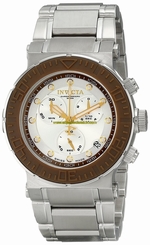 Invicta Watches : 10932 Silver-tone Quartz Men Watch