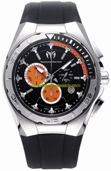 TechnoMarine Watches : 110010 Swiss Quartz Chronograph Black Rubber Men Watch