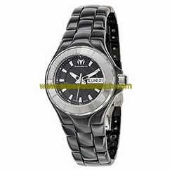 Technomarine Watches : 110026C Black Dial Stainless Steel Band Women Watch