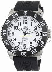 Invicta Watches : 1101 White Dial Stainless Steel Band Men Watch
