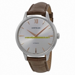 MontBlanc Watches : 110695 Automatic Analog Brown Leather Men Watch