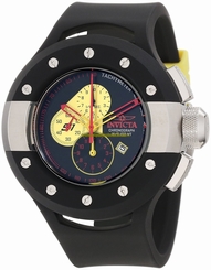 Invicta Watches : 11132 Black Dial Chronograph Date Black Polyurethane Men Watch