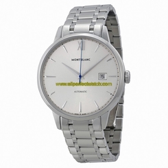 MontBlanc Watches : 111581 Automatic Silver Date Stainless Steel Men Watch