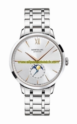 MontBlanc Watches : 111621 Automatic Date Moon Phase Stainless Steel Men Watch