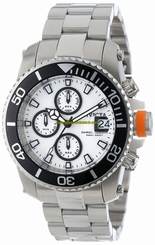 Invicta Watches : 11222 White Dial Stainless Steel Band Men Watch