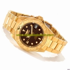 Invicta Watches : 11240 Automatic Date Gold Tone Stainless Steel Men Watch