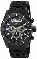Invicta Watches : 11249 Black Dial Stainless Steel Band Men Watch