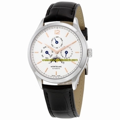 MontBlanc Watches : 112534 Silvery White Automatic Men Watch