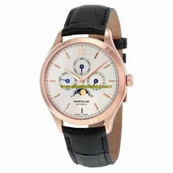 MontBlanc Watches : 112535 Silvery White Automatic Men Watch