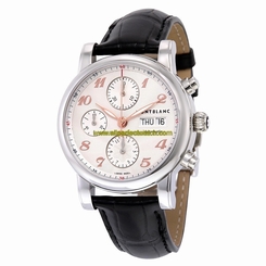 MontBlanc Watches : 113847 Silver Automatic Men Watch