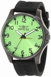 Invicta Watches : 11396 Quartz Analog Black Polyurethane Men Watch