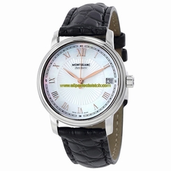 MontBlanc Watches : 114366 White Mother Of Pearl Automatic Men Watch