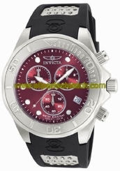 Invicta Watches : 11465 Quartz Chronograph Date Black Polyurethane Men Watch