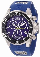 Invicta Watches : 11472 Quartz Chronograph Date Blue Polyurethane Men Watch