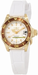 Invicta Watches : 11564 White Dial Rubber Women Watch