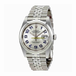 Rolex Watches : 116200SBLAJ Silver Dial Fixed - Domed Stainless Steel Band Men Watch