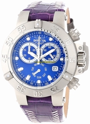 Invicta Watches : 11625 Quartz Chronograph Day Date Purple Leather Women Watch