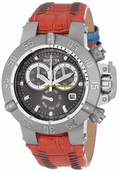 Invicta Watches : 11626 Quartz Chronograph Day Date Red Leather Women Watch