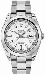 Rolex Watches : 116300 White Dial Stainless Steel Band Men Watch