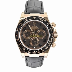 Rolex Watches : 116515 Chocolate Dial Leather Band Women Watch