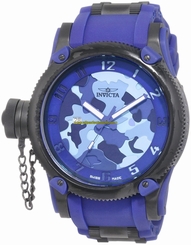 Invicta Watches : 1196 Quartz Analog Date Blue Polyurethane Women Watch