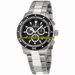 Invicta Watches : 1203-3BB Black Quartz Men Watch