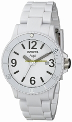 Invicta Watches : 1207 White Dial Plastic Band Women Watch