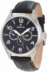 Invicta Watches : 12195 Black Dial Luminescent Hands Men Watch