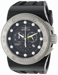 Invicta Watches : 12288 Quartz Chronograph Date Black Silicone Men Watch