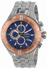 Invicta Watches : 12355 Blue Dial Stainless Steel Band Men Watch