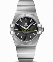 Omega Watches : 123.10.38.21.01.001 38mm Automatic Co-Axial Chronometer Black Dial Stainless Steel Case With Stainless Steel Bracelet Men Watch