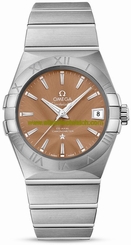 Omega Watches : 123.10.38.21.10.001 Automatic Chronometer Bronze Dial Date Stainless Steel Men Watch