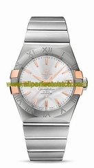 Omega Watches : 123.20.38.21.02.004 Automatic Chronometer Date 18k Rose Gold and Stainless Steel Case Stainless Steel Bracelet (38mm) Men Watch