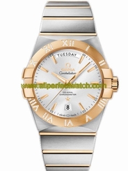 Omega Watches : 123.25.38.22.02.002 38mm Automatic Chronometer Silver Dial Yellow Gold Case With Yellow Gold And Stainless Steel Bracelet Men Watch