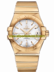 Omega Watches : 123.50.35.20.02.002 35mm Automatic Chronometer Silver Dial Yellow Gold Case With Yellow Gold Bracelet Men Watch