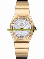 Omega Watches : 123.55.27.60.55.007 Quartz Diamonds and Yellow Gold Women Watch