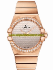 Omega Watches : 123.55.38.20.99.004 38mm Automatic Constellation Jewellery Red Gold Dial And Case, Diamonds With Red Gold Bracelet Men Watch