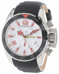 Invicta Watches : 12450 White Dial Chronograph Stop-watch Men Watch