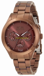 Invicta Watches : 12468 Brown Dial Stainless Steel Women Watch