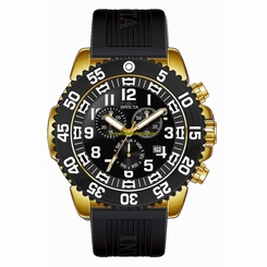 Invicta Watches : 12531 Quartz Chronograph Day Date Black Polyurethane Men Watch