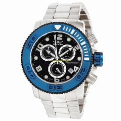 Invicta Watches : 12534 Black Dial Stainless Steel Band Men Watch