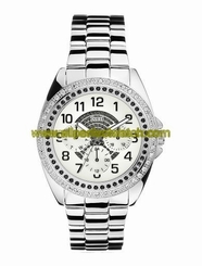 Guess Watches : 12539L1 Quartz White Dial Stainless Steel Case With Stainless Steel Bracelet Women Watch