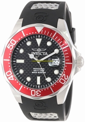 Invicta Watches : 12561 Quartz Date Black Polyurethane Men Watch