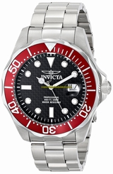 Invicta Watches : 12565X Black Dial Stainless Steel Band Men Watch