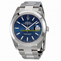 Rolex Watches : 126300BLSO Automatic Blue Dial Date Stainless Steel Men Watch