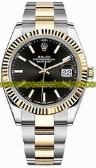 Rolex Watches : 126333-BLKSO Automatic Black Dial 18K Yellow Gold and Stainless Steel Men Watch