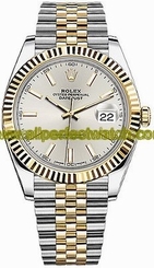 Rolex Watches : 126333-SLVSJ Automatic Silver Dial 18K Yellow Gold and Stainless Steel Men Watch